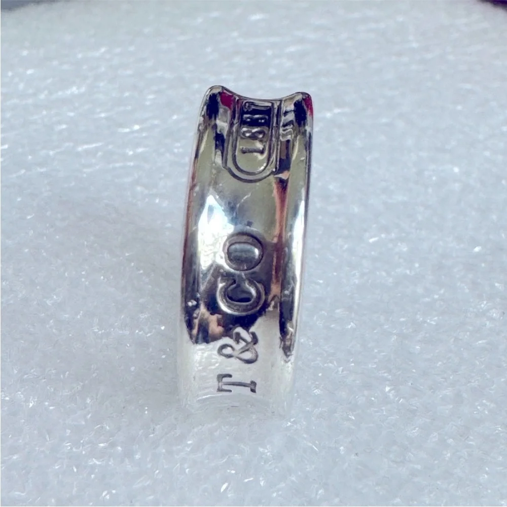 Tiffany & Co. 1837 Ring Band in Sterling Silver 925 Size 6 - Picture 3 of 5